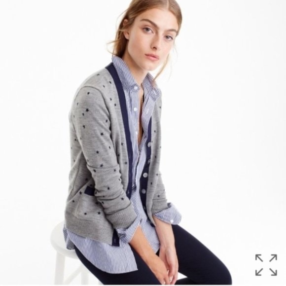 Jcrew star print cardigan - Picture 2 of 4